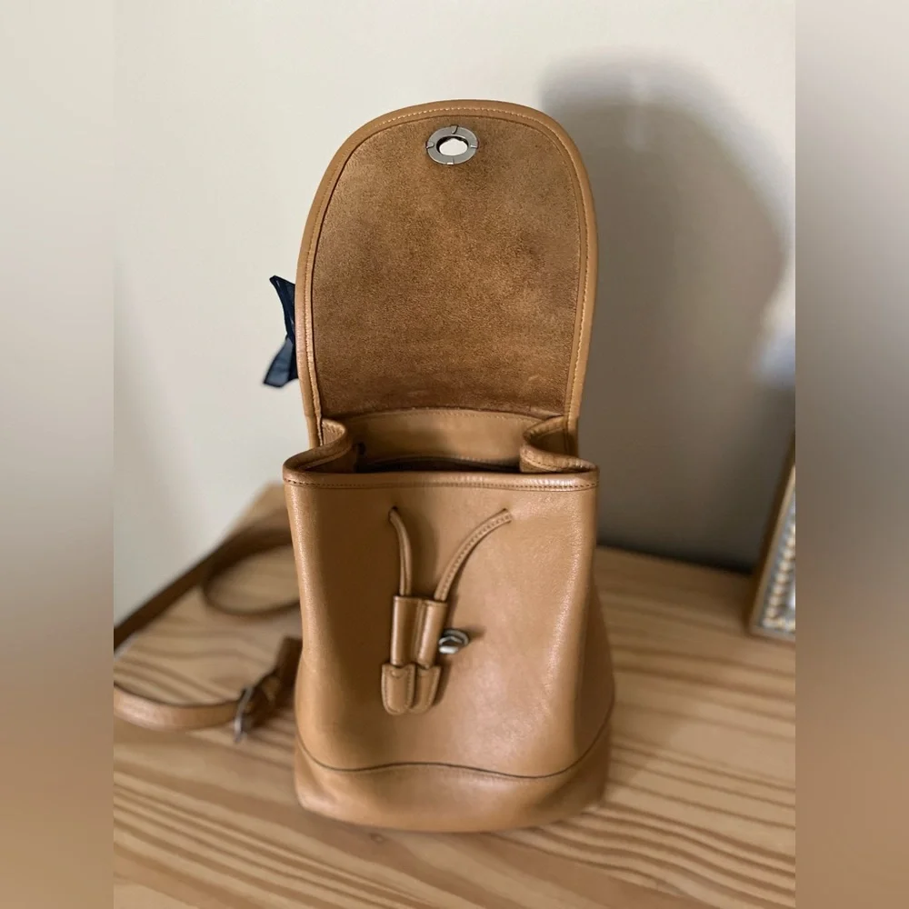 Coach Tan Leather Backpack
